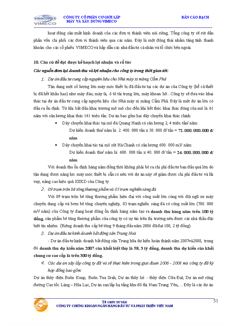 image for page Bản cáo bạch Công ty cổ phần Cơ giới Lắp máy và Xây dựng