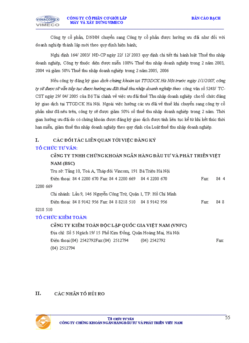 image for page Bản cáo bạch Công ty cổ phần Cơ giới Lắp máy và Xây dựng