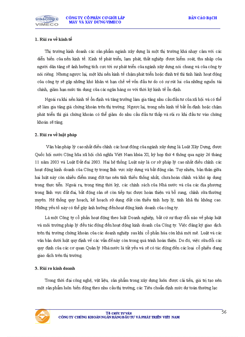 image for page Bản cáo bạch Công ty cổ phần Cơ giới Lắp máy và Xây dựng