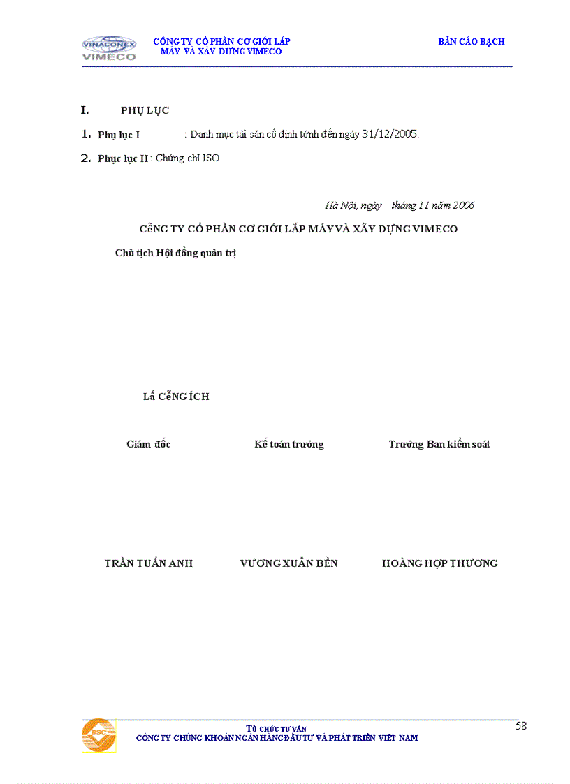 image for page Bản cáo bạch Công ty cổ phần Cơ giới Lắp máy và Xây dựng