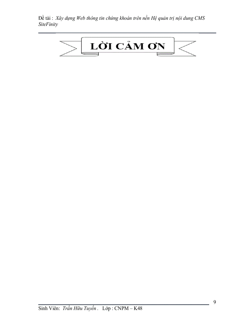 image for page Xây dựng Web thông tin chứng khoán trên nền CMS Hệ quản trị nội dung SiteFinity Nội dung đồ án Phần 1