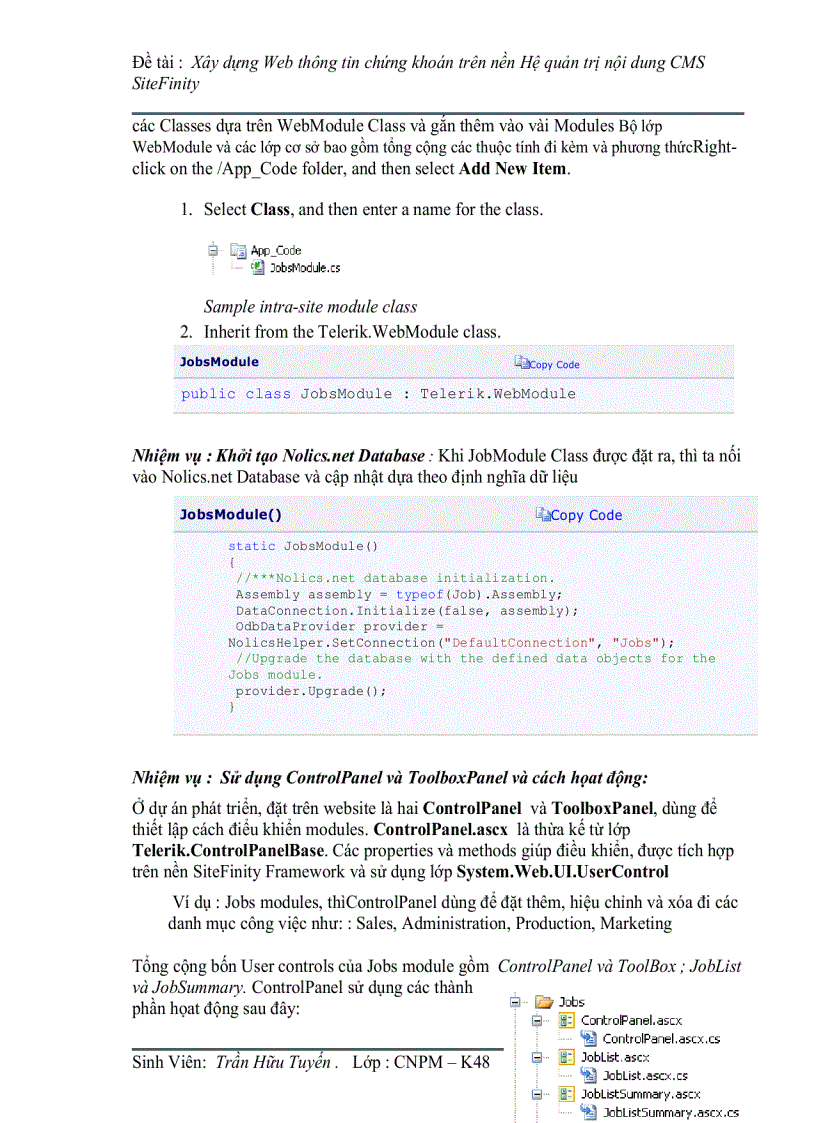 image for page Xây dựng Web thông tin chứng khoán trên nền CMS Hệ quản trị nội dung SiteFinity Nội dung đồ án Phần 1