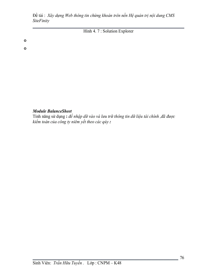 image for page Xây dựng Web thông tin chứng khoán trên nền CMS Hệ quản trị nội dung SiteFinity Nội dung đồ án Phần 1