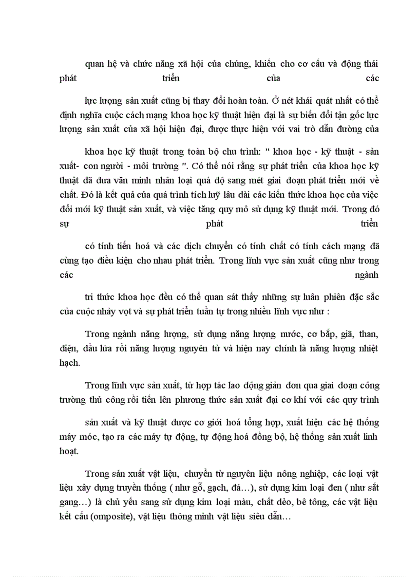 image for page Vai trò của khoa học và kỹ thuật trong sự phát triển lực lượng sản xuất