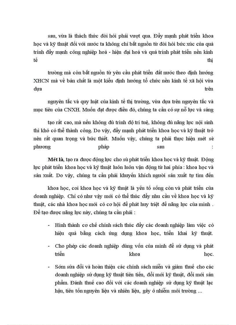 image for page Vai trò của khoa học và kỹ thuật trong sự phát triển lực lượng sản xuất