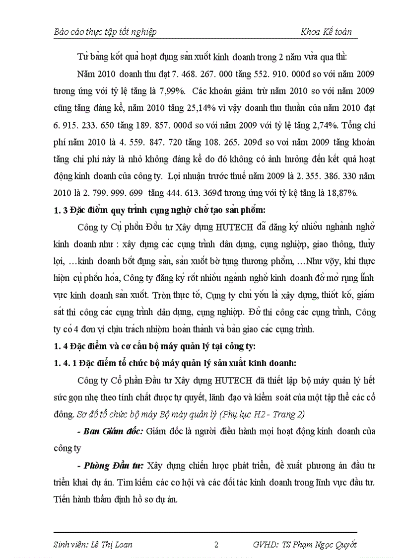 image for page Báo cáo thực tập tốt nghiệp Khoa Kế toán: Thực trạng tổ chức công tác kế toán tại công ty cổ phần đầu tư xây dựng HUTECH