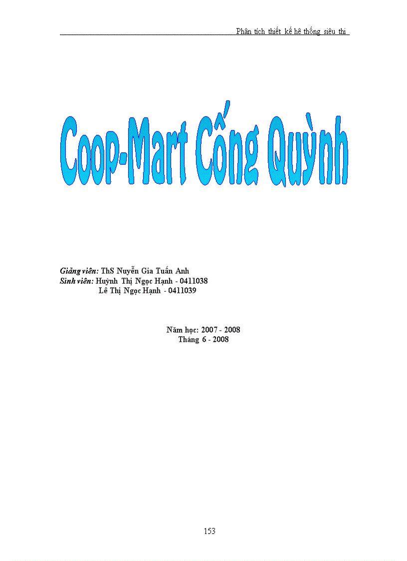 image for page Phân tích thiết kế hệ thống siêu thị