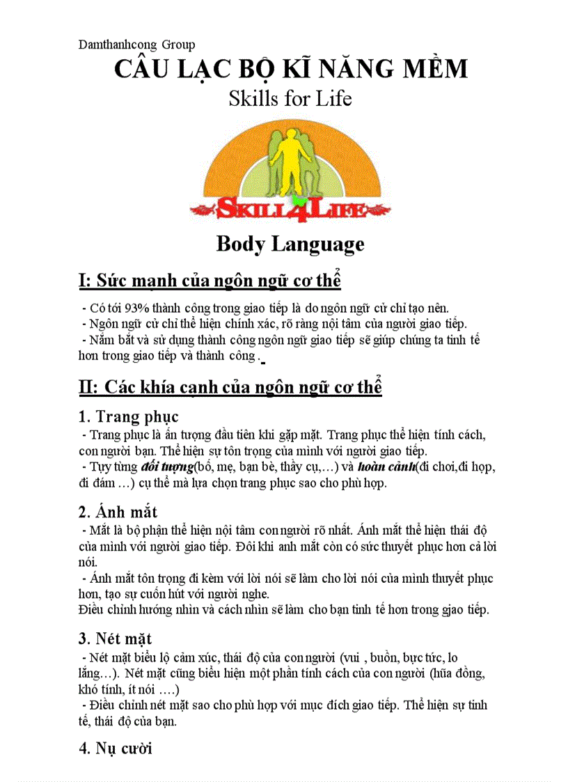 image for page Body Language