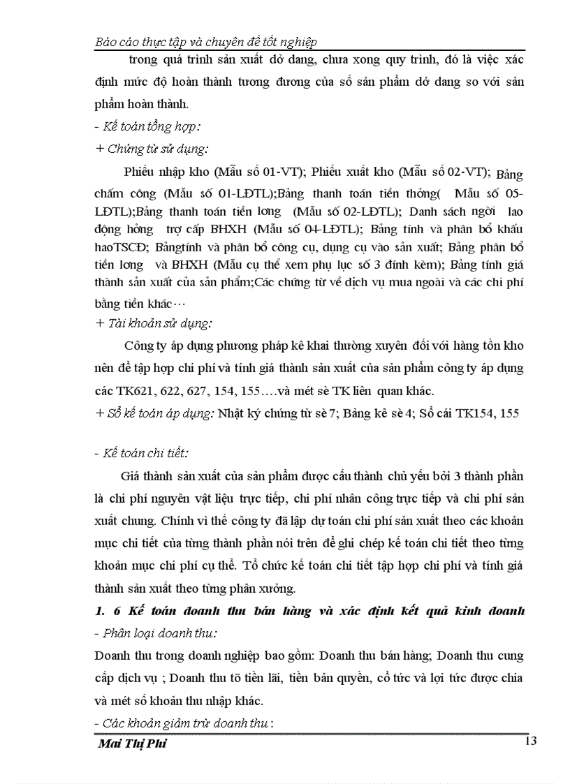 image for page Thực tập và chuyên đề tốt nghiệp Công ty cổ phần thực phẩm Vạn Điểm