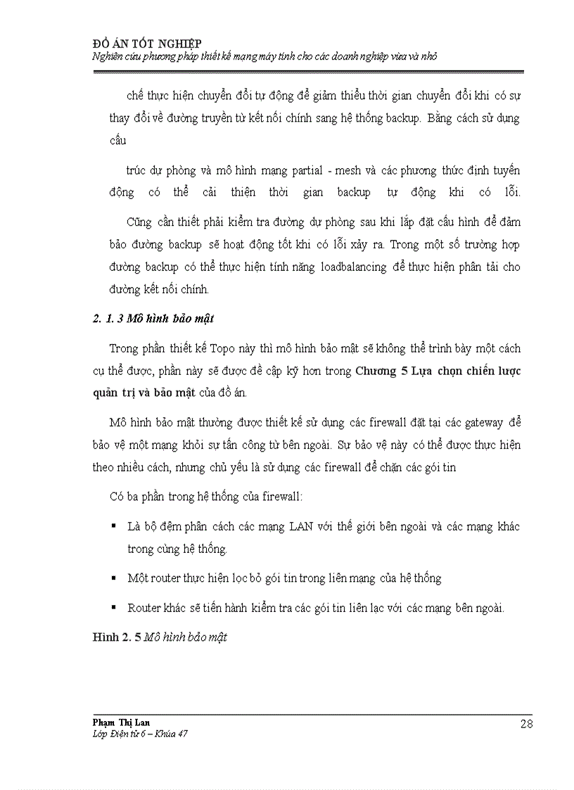 image for page Đồ án tốt nghiệp: Nghiên cứu phương pháp thiết kế mạng máy tính cho các doanh nghiệp vừa và nhỏ