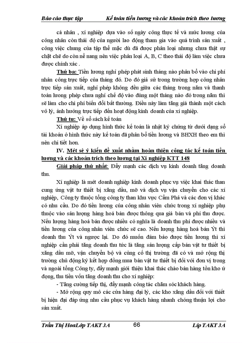 image for page Tổ chức công tác kế toán tiền lương và các khoản trích theo lương ng tại Xí nghiệp KTT148