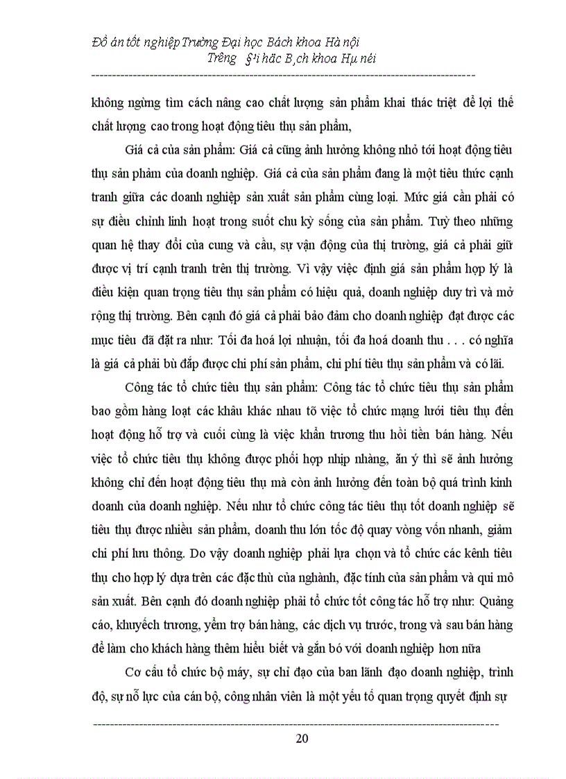 image for page Đẩy mạnh công tác tiêu thụ sản phẩm ở công ty Dệt May Hà Nội