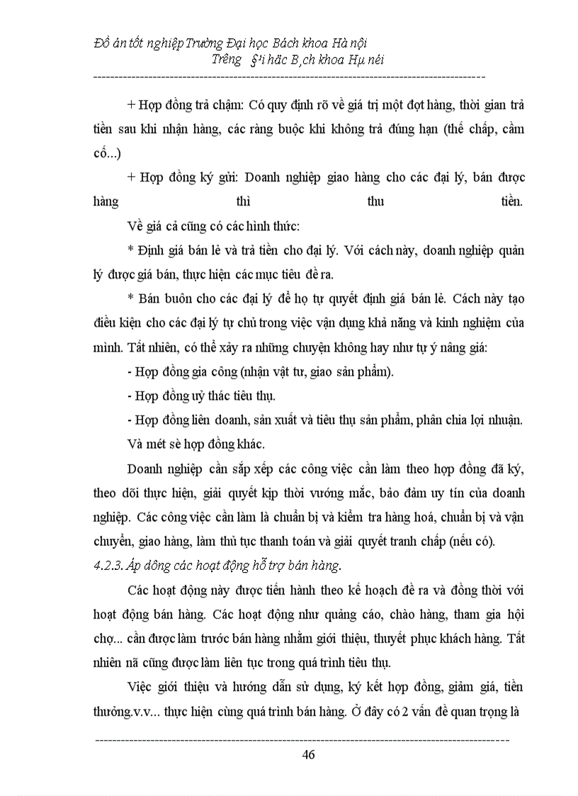 image for page Đẩy mạnh công tác tiêu thụ sản phẩm ở công ty Dệt May Hà Nội