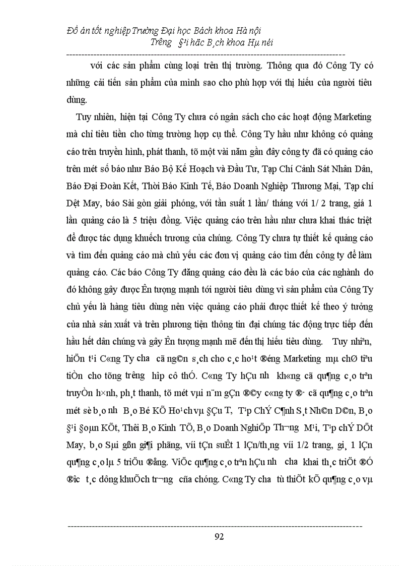 image for page Đẩy mạnh công tác tiêu thụ sản phẩm ở công ty Dệt May Hà Nội