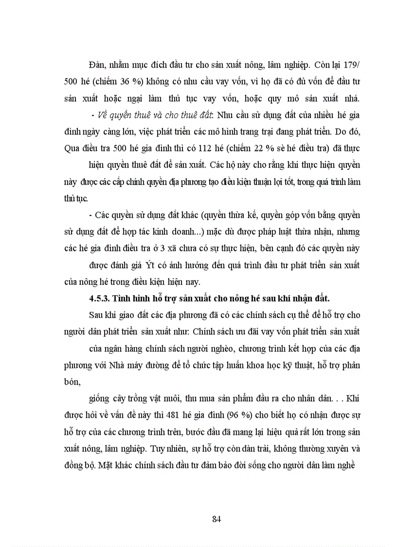 image for page Đánh giá tác động của chính sách giao đất, giao rừng đến hiệu quả sử dụng đất của nông hộ trên địa bàn huyện Nghĩa Đàn - Tỉnh Nghệ An
