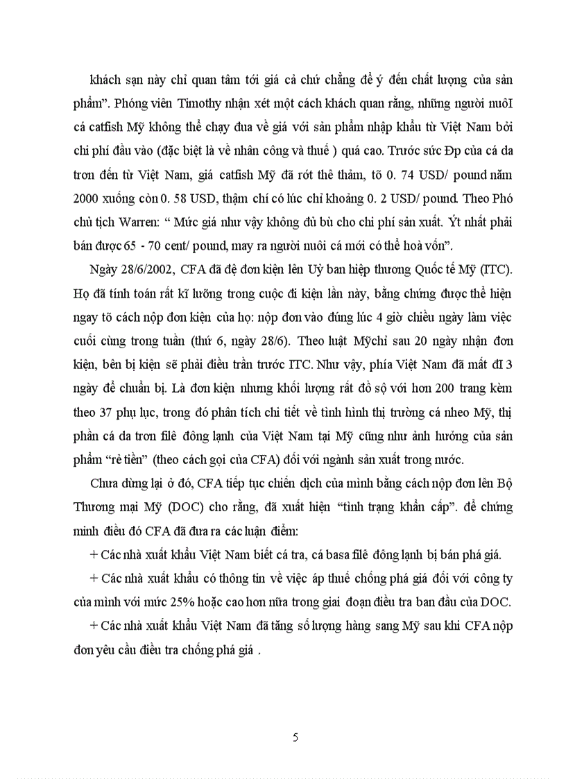 image for page Ănh hưởng của vận động hành lang tới vụ kiện cá tra, cá basa của Việt Nam