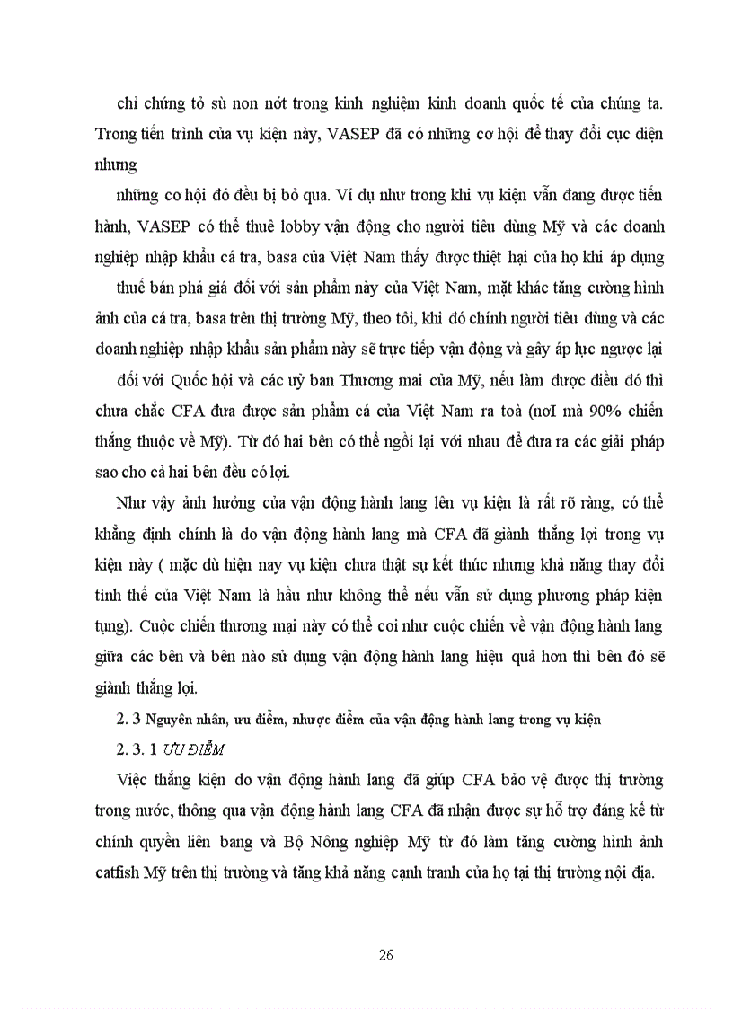 image for page Ănh hưởng của vận động hành lang tới vụ kiện cá tra, cá basa của Việt Nam