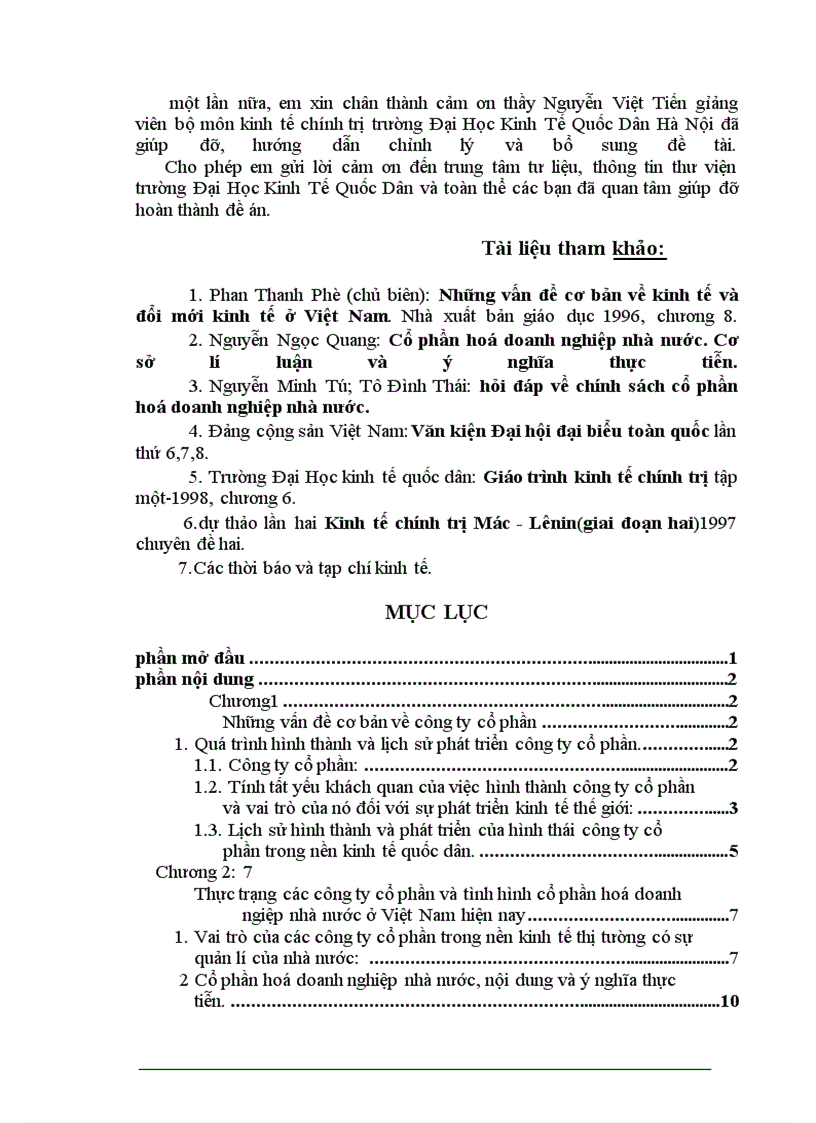 image for page Thực trạng các công ty cổ phần và tình hình cổ phần hoá doanh nghiệp ở nước ta hiện nay