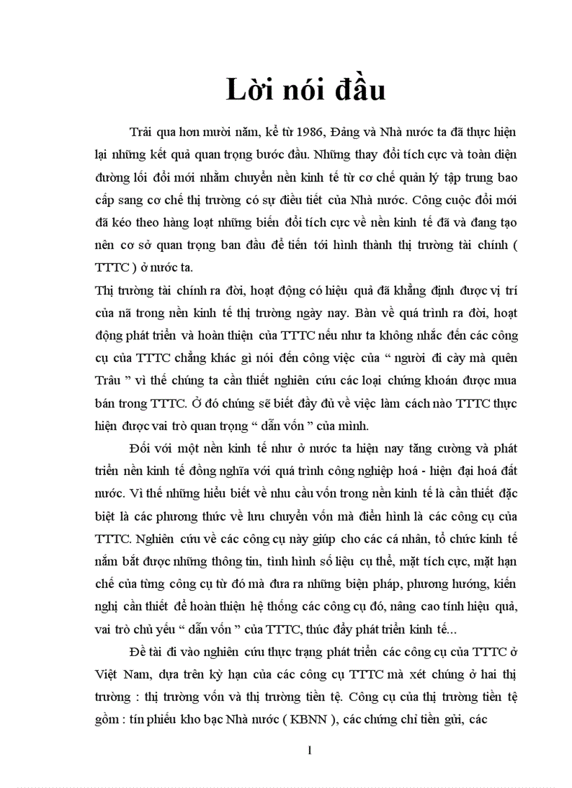 image for page Một số vấn đề cơ bản về công cụ của thị trường tài chính