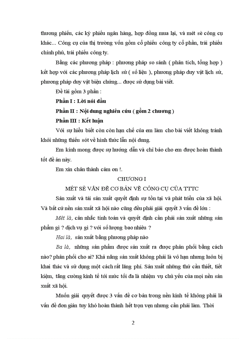 image for page Một số vấn đề cơ bản về công cụ của thị trường tài chính