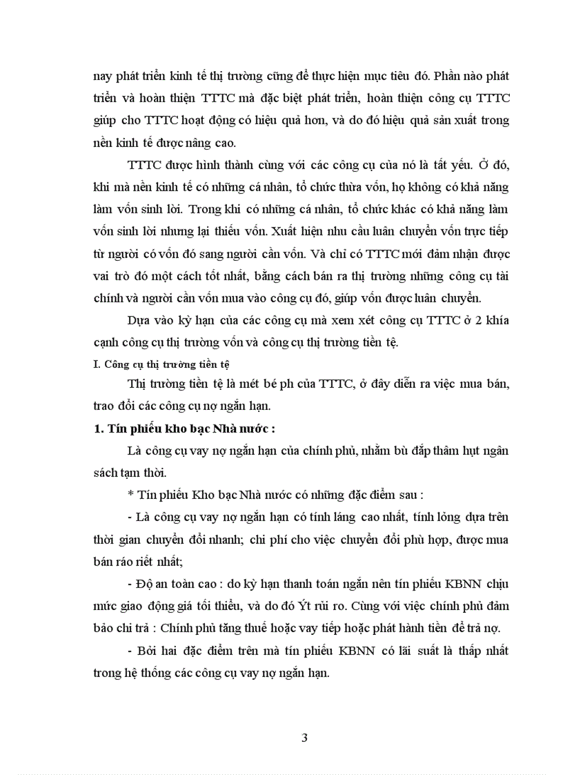 image for page Một số vấn đề cơ bản về công cụ của thị trường tài chính