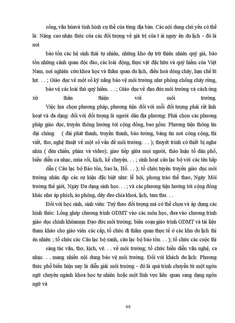 image for page Một số giải pháp bảo vệ môi trường du lịch