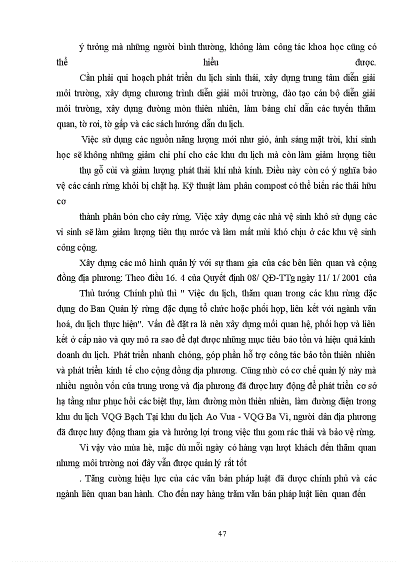 image for page Một số giải pháp bảo vệ môi trường du lịch