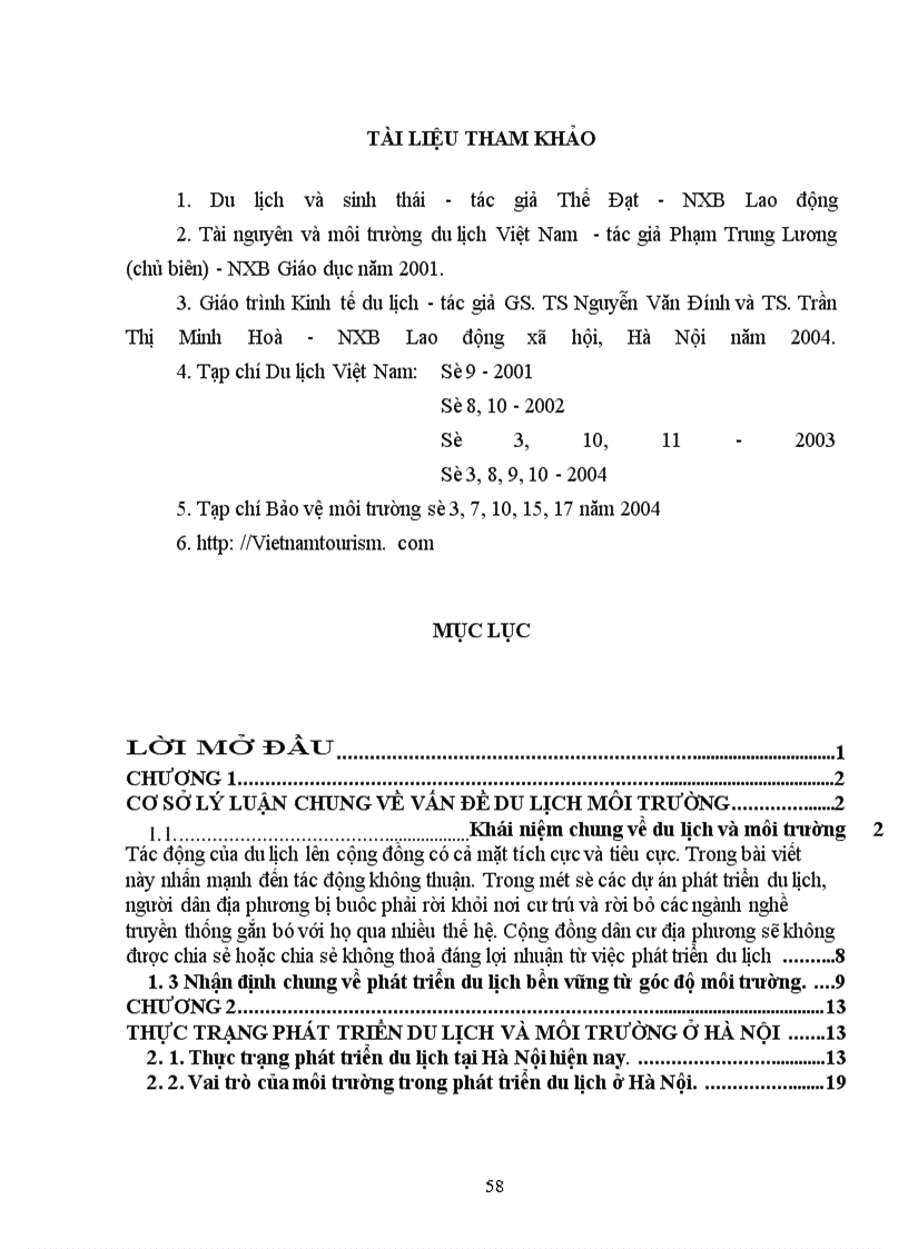 image for page Một số giải pháp bảo vệ môi trường du lịch
