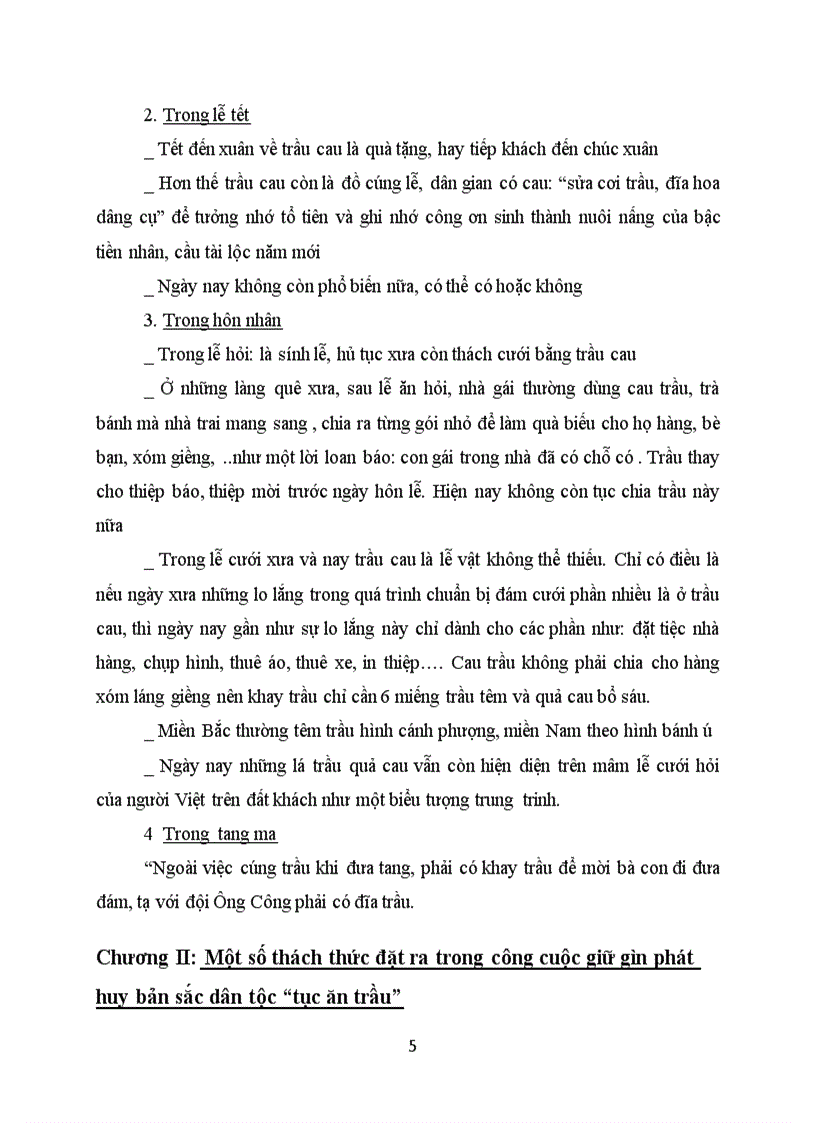 image for page Một số thách thức đặt ra trong công cuộc giữ gìn phát huy bản sắc dân tộc “tục ăn trầu”