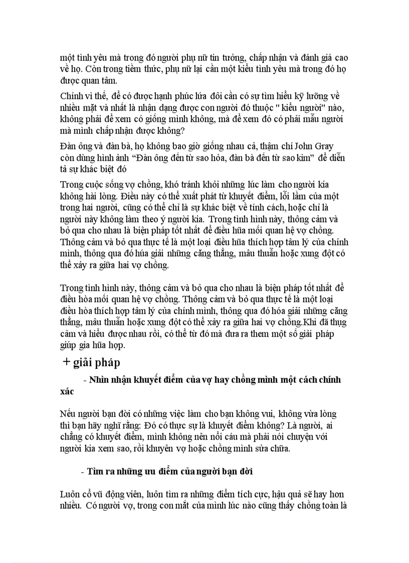 image for page “Một bí quyết hòa hợp vợ chồng là họ biết chấp nhận sự khác biệt để sống hòa hợp với nhau”.Hãy giải thích bí quyết này từ góc độ triết học và chứng minh bằng thực tiễn.