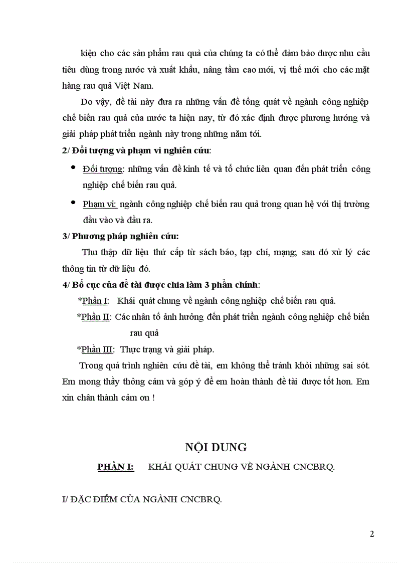 image for page Các nhân tố ảnh hưởng đến phát triển ngành công nghiệp chế biến rau quả