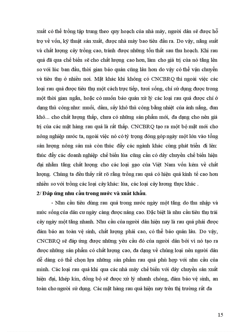 image for page Các nhân tố ảnh hưởng đến phát triển ngành công nghiệp chế biến rau quả