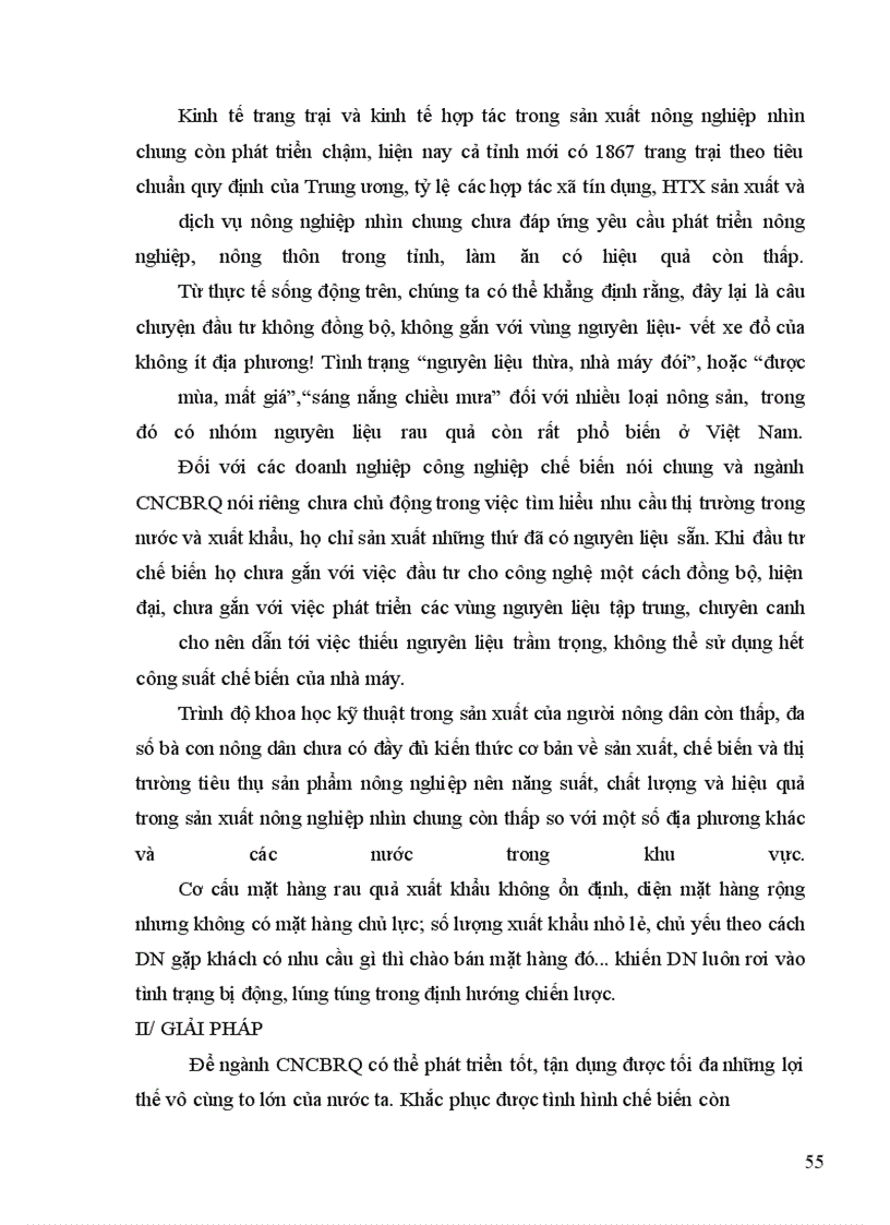 image for page Các nhân tố ảnh hưởng đến phát triển ngành công nghiệp chế biến rau quả