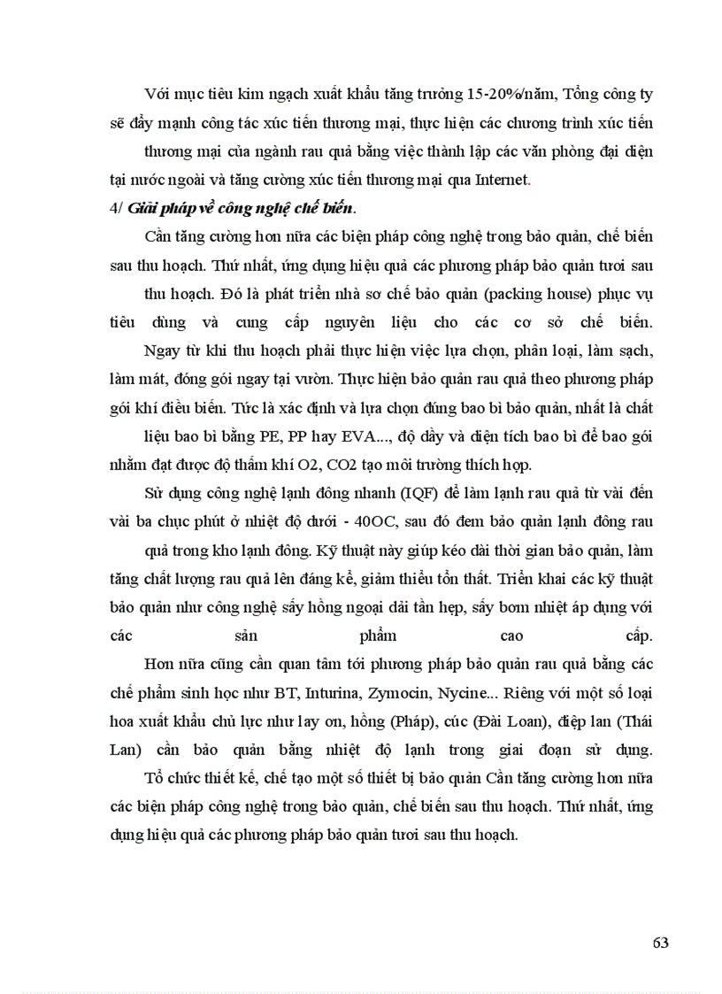 image for page Các nhân tố ảnh hưởng đến phát triển ngành công nghiệp chế biến rau quả