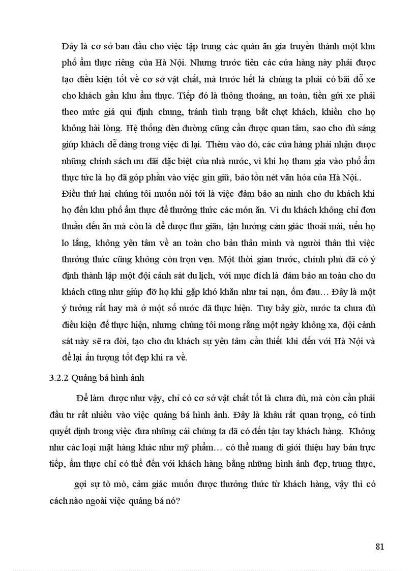 image for page Giải pháp nâng cao hiệu quả khai thác Văn hoá ẩm thực Hà Nội nhằm thu hút khách du lịch