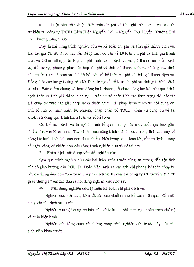 image for page Kế toán chi phí dịch vụ tư vấn tại công ty tư vấn xây dựng công trình giao thông