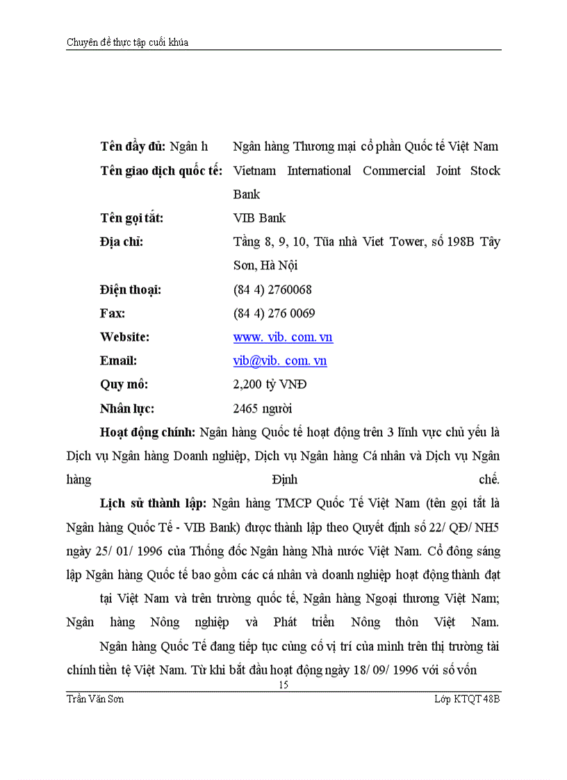 image for page Hoàn thiện hoạt động thanh toán quốc tế của ngân hàng VIB Bank Hoàn Kiếm