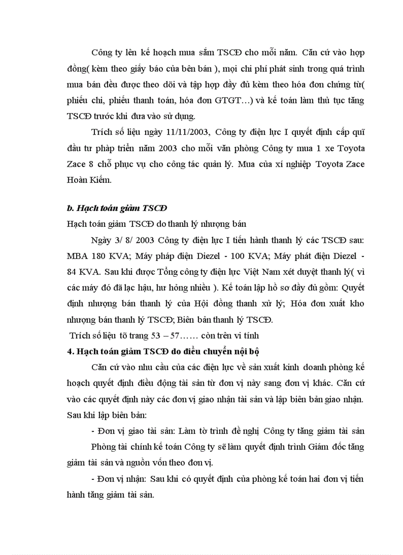 image for page Hoàn thiện hạch toán TSCĐ và các biện pháp nâng cao hiệu quả sử dụng TSCĐ tại Công ty điện lực I, Hà Nội