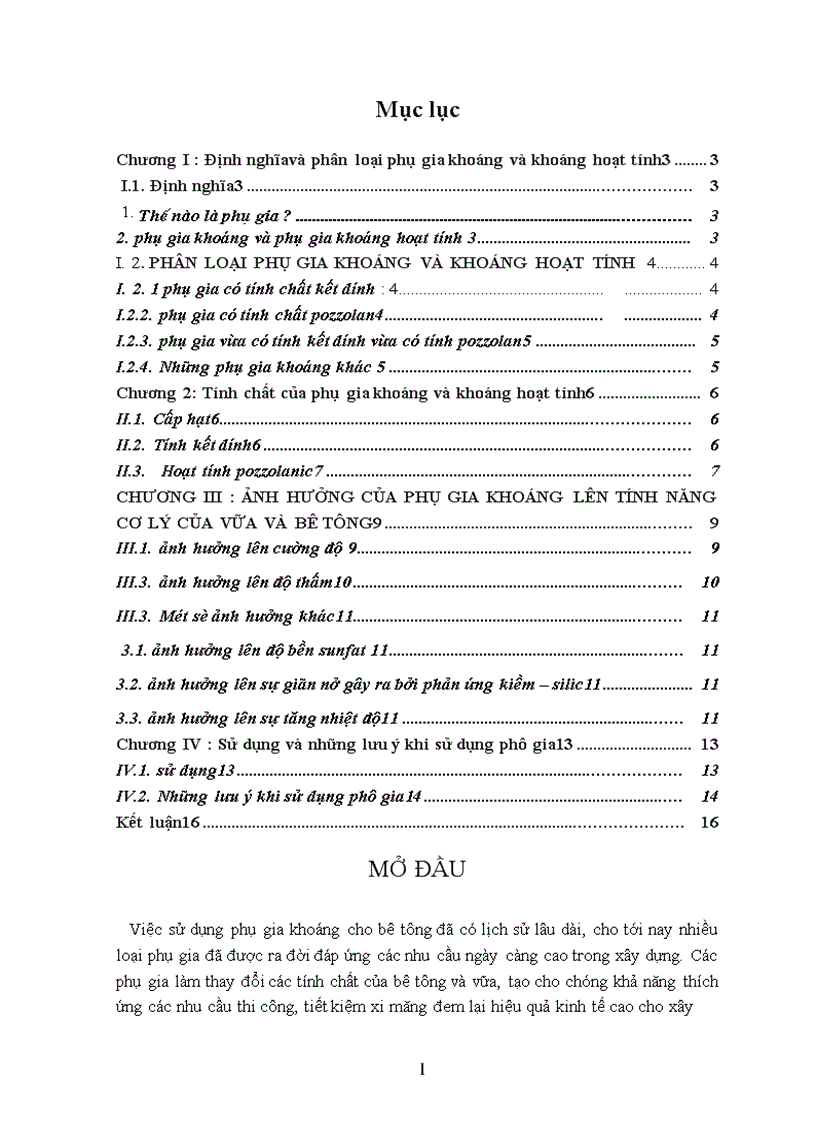 image for page Ảnh hưởng của phụ gia khoáng lên tính năng cơ lý của vữa và bê tông