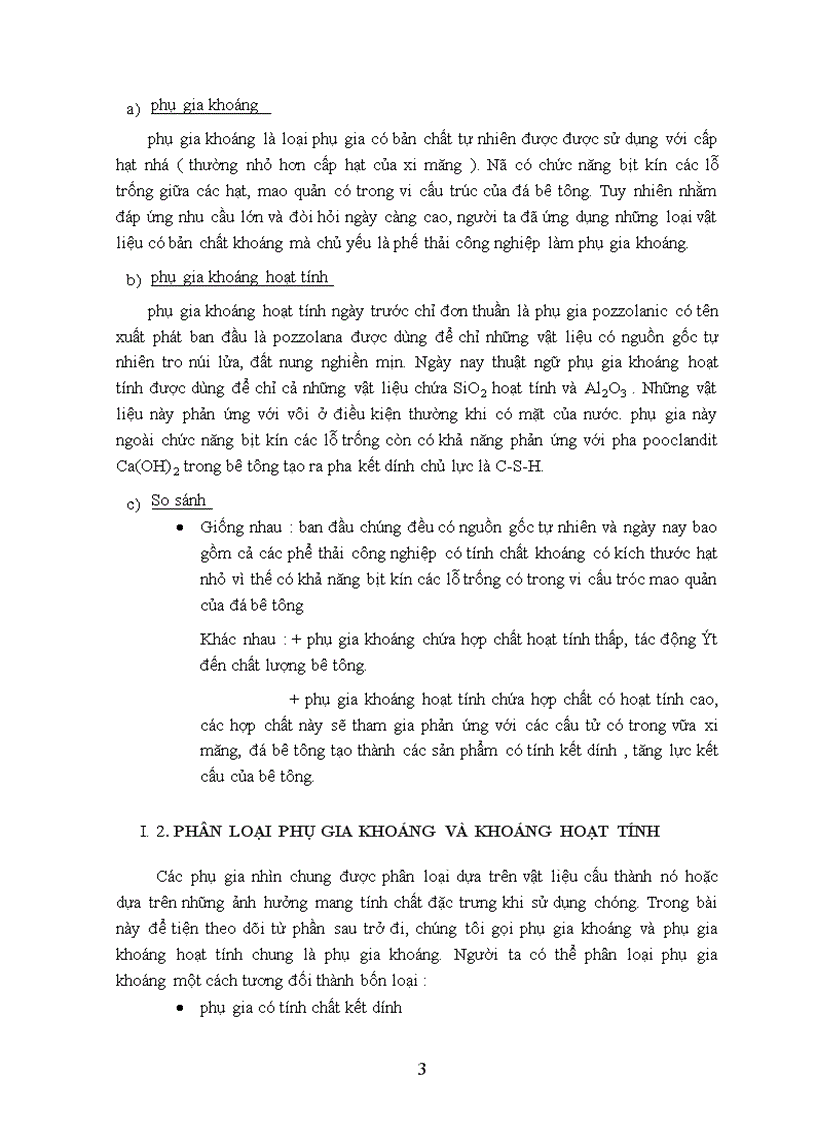 image for page Ảnh hưởng của phụ gia khoáng lên tính năng cơ lý của vữa và bê tông