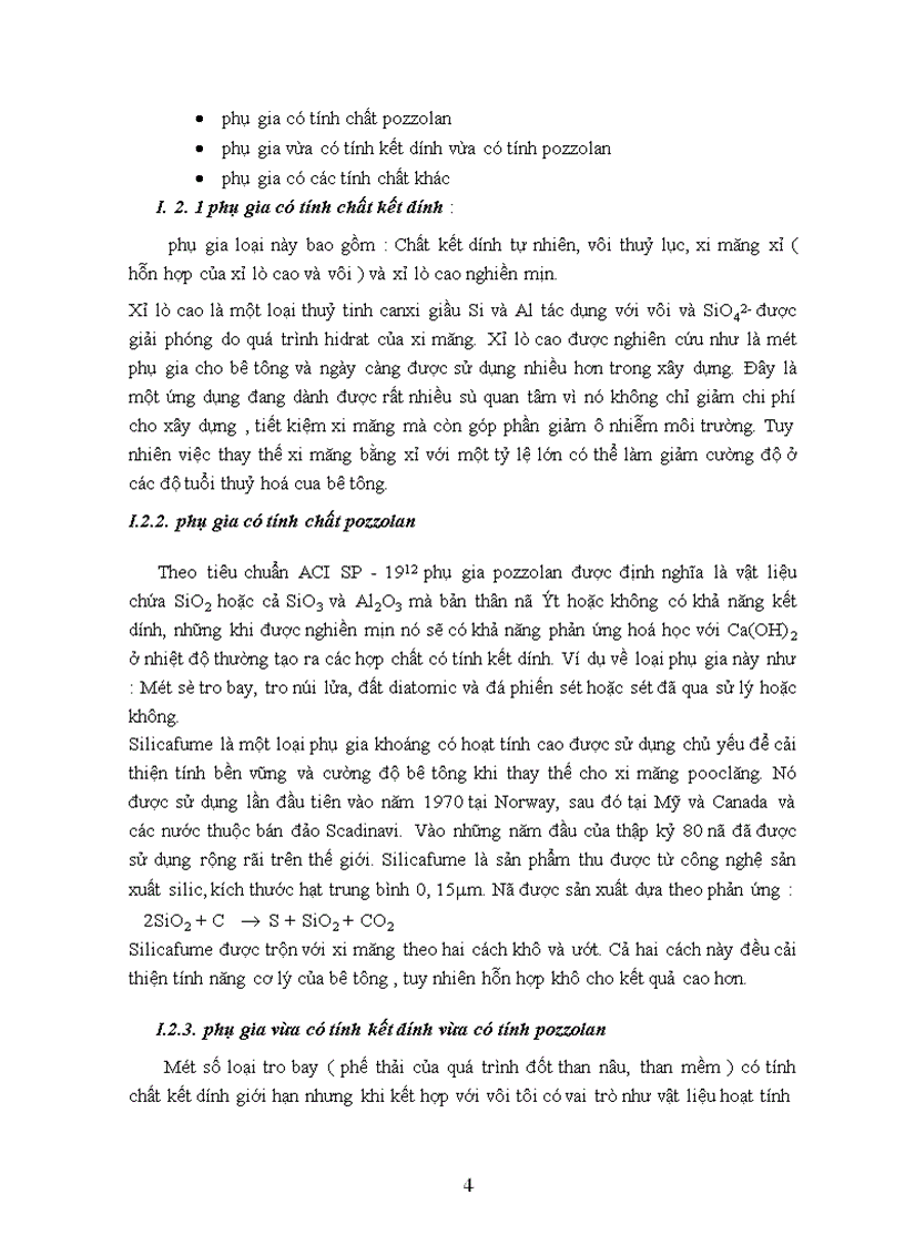 image for page Ảnh hưởng của phụ gia khoáng lên tính năng cơ lý của vữa và bê tông