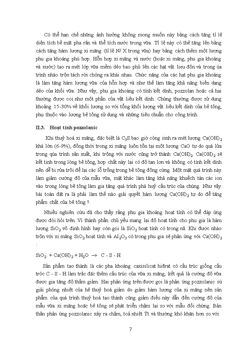 image for page Ảnh hưởng của phụ gia khoáng lên tính năng cơ lý của vữa và bê tông