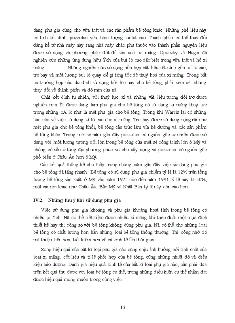 image for page Ảnh hưởng của phụ gia khoáng lên tính năng cơ lý của vữa và bê tông