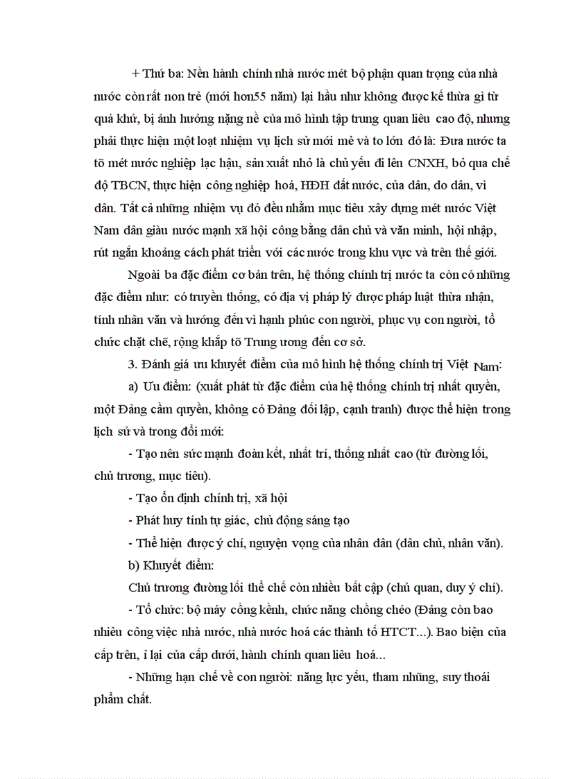 image for page Đáp án môn chính trị học về Hệ thống chính trị