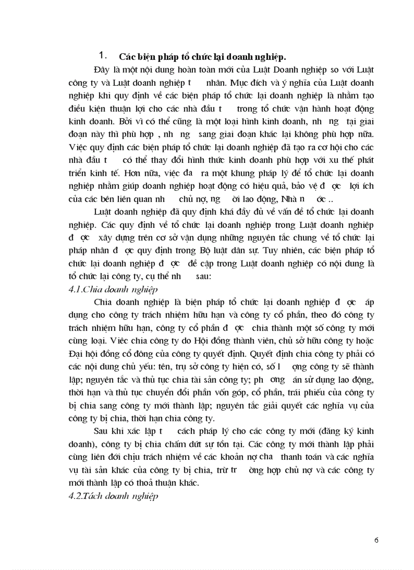 image for page Một số vấn đề pháp lý về tổ chức lại doanh nghiệp theo Luật doanh nghiệp 1999