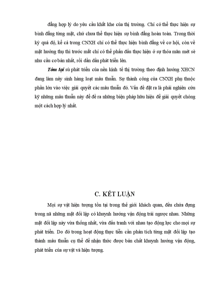 image for page Mâu thuẫn trong nền kinh tế thị trường định hướng XHCN ở nước ta hiện nay