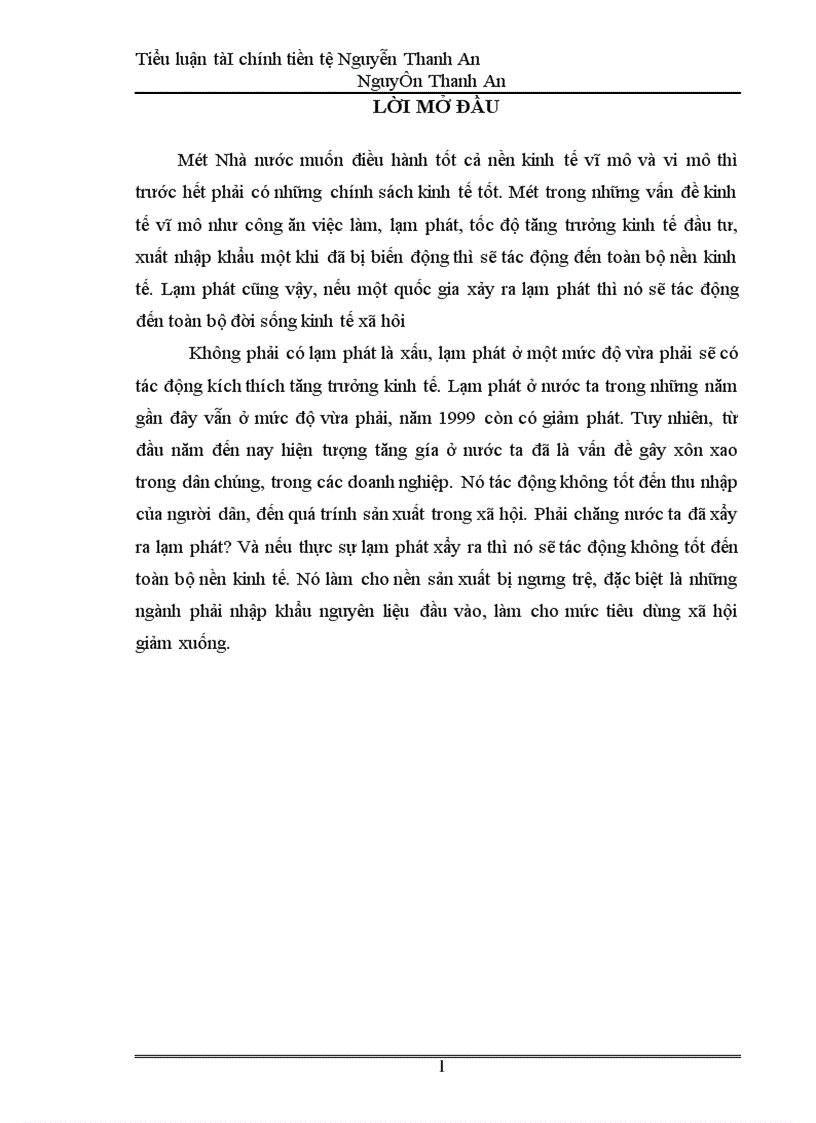 image for page Ảnh hưởng của lạm phát tới nước ta