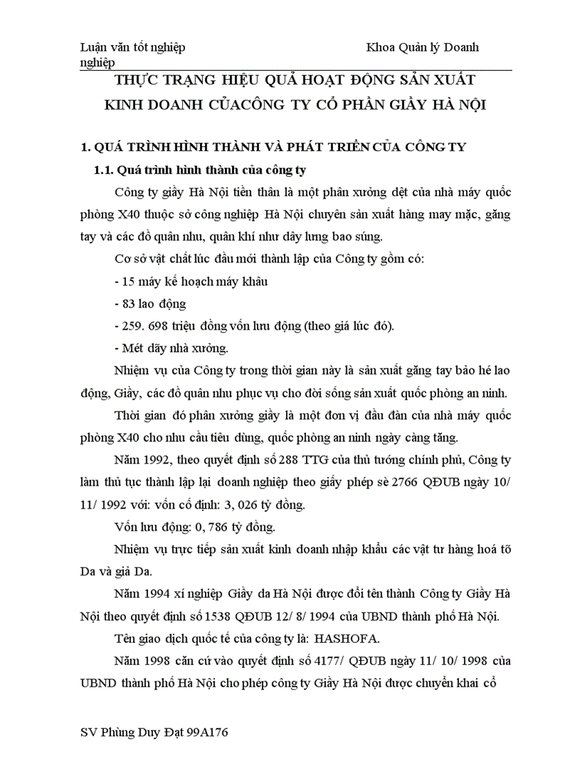 image for page Một số giải pháp nhằm nâng cao hiệu quả sản xuât kinh doanh ở Công ty Cổ phần giầy Hà Nội