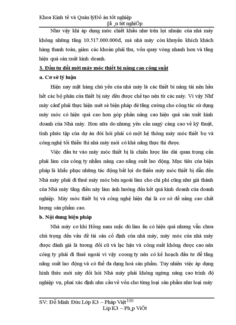 image for page Phân tích hiệu quả sản xuất kinh doanh và một số biện pháp nâng cao hiệu quả sản xuất của Nhà máy cơ khí Hồng Nam