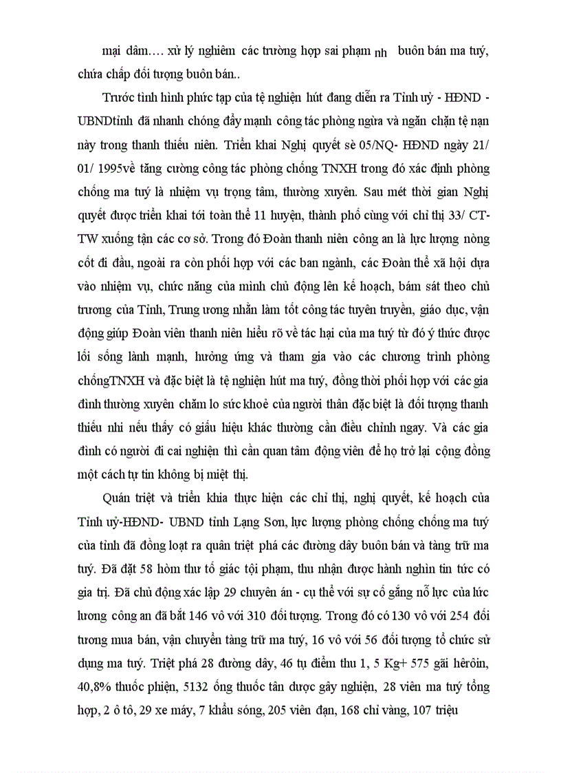 image for page Đoàn TNCS hồ chí minh huyện hữu lũng với công tác phòng chống tệ nạn nghiện hút ma tuý trong thanh niên trên địa bàn huyện